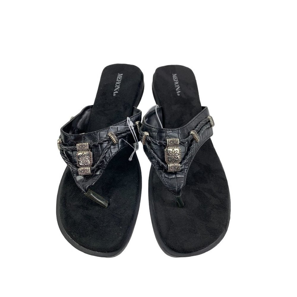 Merona Women's Black Sandals - Picture 2 of 6